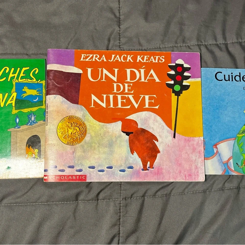 Lot‎ of 3 Spanish Children’s Books Buenas Noches Luna Un Dia De Nieve